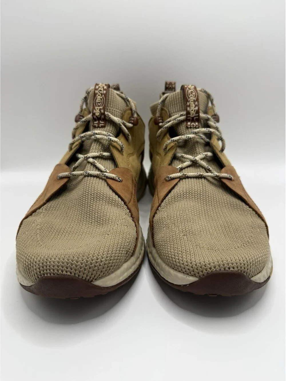Columbia SH/FT OutDry Mid Mens Size 11 Brown Tan Walking Hiking Shoes Sneakers